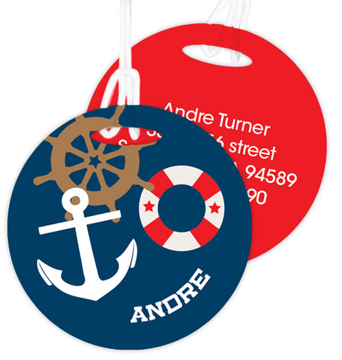 Nautical Ways Luggage Tags For Kids