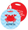 Happy Crab Kids Luggage Tags