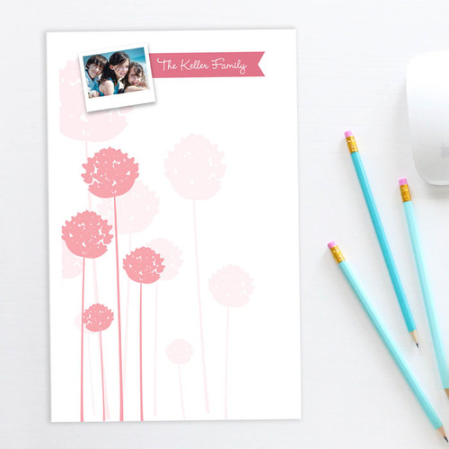 Awesome Personalized Family Notepads | Clear Poms Poms Photo