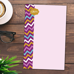 Classic Personalized Notepads With Pictures | Mix Chevrons