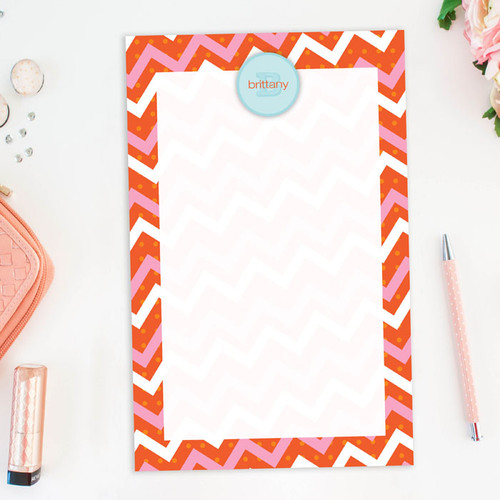 Original Personalized Paper Notepads | Mod Chevrons