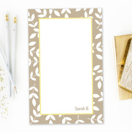 Cute Cheap Personalized Notepads | Leafy Bunch