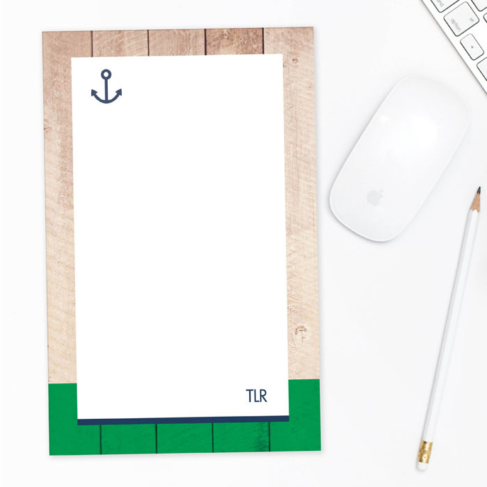 Awesome Cute Notepads For Teachers Rustic Anchor