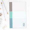 Fantastic Large Personalized Notepads | Three Color Rows