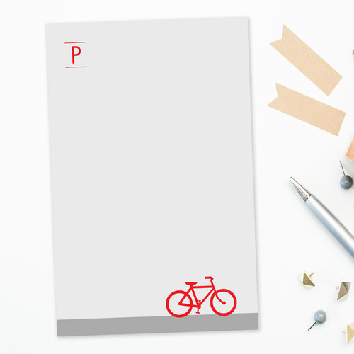 Gorgeous and Modern Letter Notepad | Bike Ride by Spark