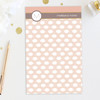 Browse Notepad Designs | White Spots & Bar