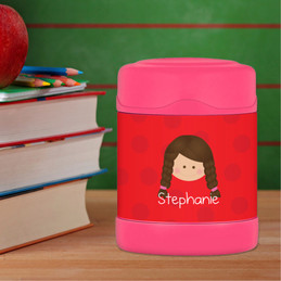 red just like me personalized thermos food jar for kids