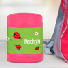 curious lady bug personalized thermos food jar for kids