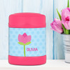 cute tulip personalized thermos food jar for kids
