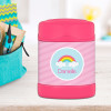 rainbow in the sky personalized thermos food jar for kids