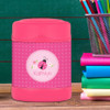 sweet pink lady bug personalized thermos food jar for kids