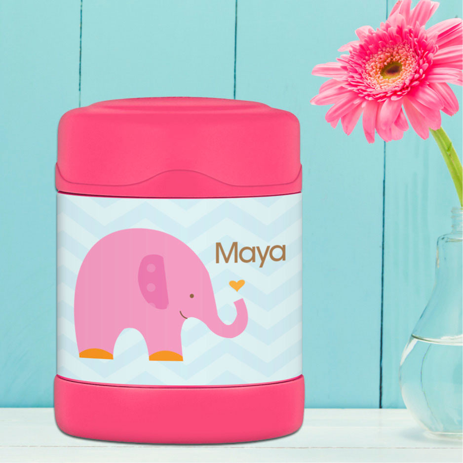 Sweet Pink Elephant Thermos Food Jar