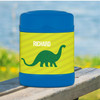 green dinosaur personalized thermos food jar for kids