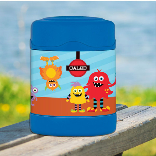 monster attack personalized thermos food jar for kids