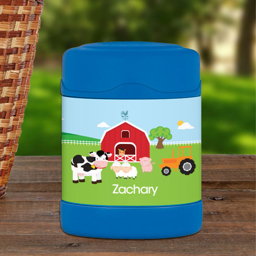 Personalize your thermos food jar with A Day in the Farm design