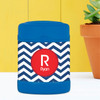 navy and red chevron personalized thermos food jar for kids