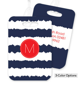 Red and Blue Signals Bag Tag