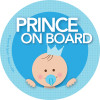 Baby on Board Decal with a Brunette Prince  | Spark & Spark