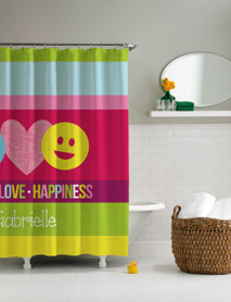 Peace & Love Signs Shower Curtain