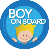 Fun Baby in Car Sticker with Blonde Boy | Spark & Spark