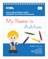 English Writing Book with Blonde Boy