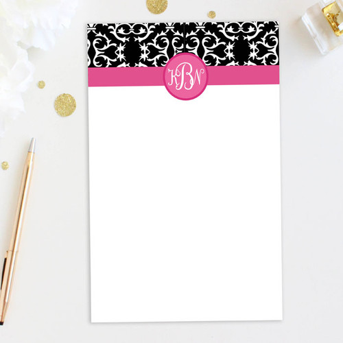 Awesome Personalized Lined Notepads | Victorian Initials