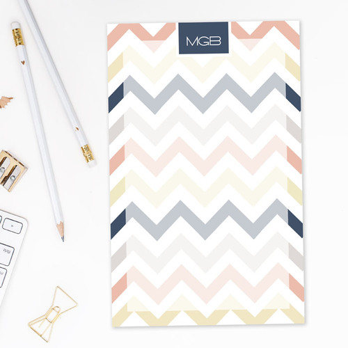 Browse Personalized Note Pads | Colorful Chevrons