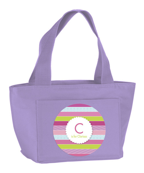 Pastel Stripes Kids Lunch Tote