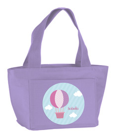 Pink Hot Air Balloon Kids Lunch Tote