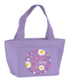 Cute Daisies on Purple Kids Lunch Tote