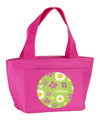 Cute Daisies on Green Kids Lunch Tote