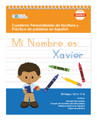 Personalized Spanish Writing Books with an African American Kid