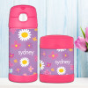 Purple Field Of Flowers Personalized Thermos For Kids