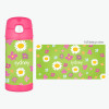 Green Field Of Flowers Personalized Thermos For Kids