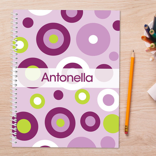 Circles and Circles Purple Kids Notebook