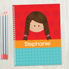 Just Like Me-Girl-Red Kids Notebook