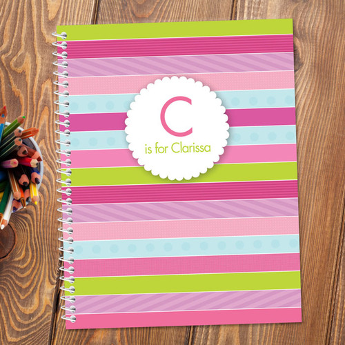 Pastel Stripes Kids Notebook