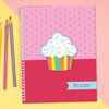 Rainbow Cupcake Kids Notebook