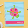 Swimming Pink Turtle Kids Notebook