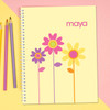 Three Spring Blooms Kids Notebook