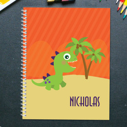 baby dinosaur personalized notebook for kids