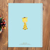 cute baby giraffe personalized notebook for kids