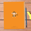 cute baby monkey personalized notebook for kids