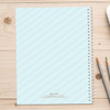 cute blue teddy bear personalized notebook for kids