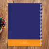 blue double initial personalized notebook for kids