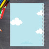 little plane flying personalized notebook for kids