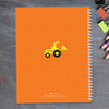 fun tractor personalized notebook for kids