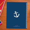 nautical personalized notebook for kids