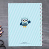 blue owl personalized notebook for kids