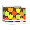 Modern Boxed Stationery Note Cards | Tulip Bunch Orange